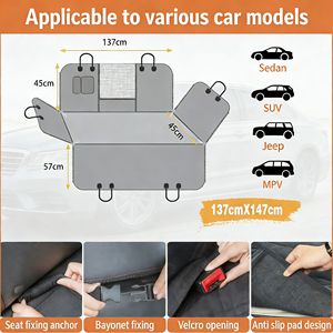 Waschbare Wasserdichte Umweltfreundliche Langlebige Haustier-Reisematte Rutschfester Rücksitz-Schutzbezug Ganzjahres-Haustier-Autobettmatte - Product Image 5