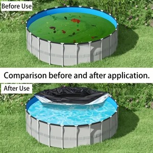 Cubierta para <span class=keywords><strong>Piscina</strong></span> de Tela de Poliéster Plateada Impermeable y Resistente al Polvo para Piscinas Exteriores - Product Image 2