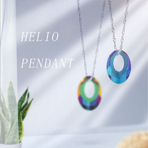 Xichuan brillant Helios en forme de K9 pendentif en verre 13*20mm parfait pour fille ami cadeau fabrication de bijoux collier boucle d'oreille broche - Product Image 2