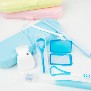 휴대용 치과 교정 청소 브러쉬 키트 여행용 다목적 수의기구 구강 위생 - Product Image 2