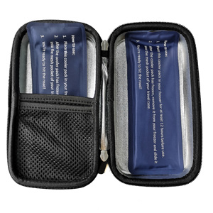 Sac isotherme portable léger en EVA pour le transport et le stockage au froid, avec blocs réfrigérants inclus pour flacons d'insuline et stylos injecteurs - Product Image 5