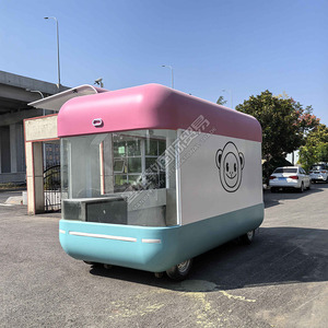 定制电动餐车移动小吃店快餐车不锈钢玻璃纤维用于冰淇淋糖果薯片热狗防锈 - Product Image 4