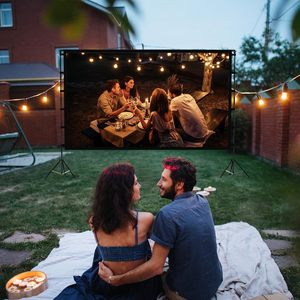 Vamvo 120 'Di Động Trong Nhà/Ngoài Trời Movie Màn Hình Có Thể Gập Lại <span class=keywords><strong>10</strong></span> Chân Đứng 3D 16:9 Màn Hình Máy Chiếu Cho Rạp Hát Tại Nhà Sự Kiện Ngoài Trời - Product Image 1