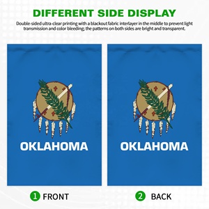 Maßgefertigte 12x18 Doppelseitige Gartenflagge Amerika Oklahoma Osage Schild Olive Calumet Design Terrassen-Gartenflagge - Product Image 2