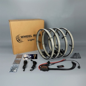 Bộ đèn <span class=keywords><strong>LED</strong></span> vòng xe tải 17 inch, 3 năm bảo hành, 10 hàng đèn viền nâng cấp lên <span class=keywords><strong>12</strong></span> hàng đèn trắng tinh khiết, dành cho xe địa hình - Product Image 2