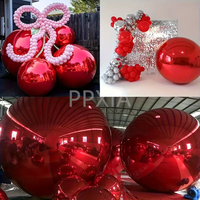 Ballon gonflable géant en PVC réfléchissant arc-en-ciel coloré, boule miroir dorée et violette pour la décoration d'événements et de festivals