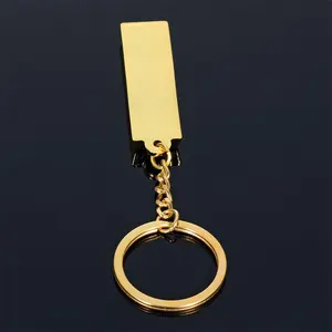 999 טהור Custom מוטל זהב מטילי ברים עלה זהב Keychain עבור מתנות