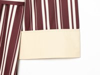 Robe midi chic et décontractée pour femme, nouvelle collection 2026, à rayures, avec ceinture décorative et revers, style rétro, à manches longues.
