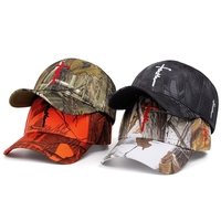 Gorras de béisbol de camuflaje a rayas elegantes para caza al aire libre, estilo urbano deportivo con características de tela común para negocios
