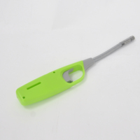Briquet à gaz électronique en plastique pour barbecue, feu doux pour cuisine, pistolet à tuyau souple pour bougie HP-601, briquet en vrac