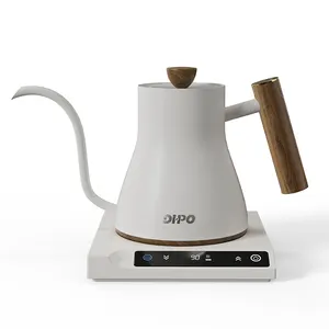 DHPO Hot Selling 1000W Power 600 ml 304 Edelstahl Schwanenhals kessel Türkisch Arabisch Über Tropf kessel gießen Home Brew Coffee