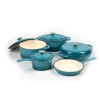 Ensemble de casseroles en fonte de haute qualité Life Smile, antiadhésives, avec double fond pour la cuisine à domicile