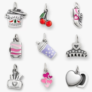 จี้เคลือบเงาเงินแท้ S925 น่ารัก (ลายข้าวโพดตอร์ติญ่า, เชอร์รี่, หัวใจ, ธีมการเดินทาง), จี้สำหรับสร้อยข้อมือ, ทำด้วยมือ - Product Image 1