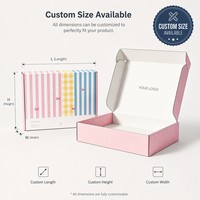 Boîte d'emballage en papier ondulé écologique pour expédition de cadeaux, avec logo personnalisé imprimé, pour produits de soin de la peau/boîte personnalisable