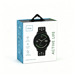 Luxury <b>Foldable</b> Magnetic Smart Watch Packaging <b>Box</b> Rigid Paper Gift <b>Box</b> with EVA Insert for Electronics - Product Image 2