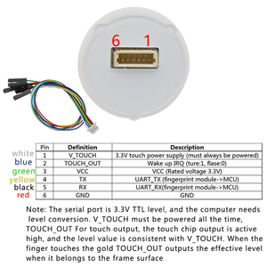 SFM-V1.7 bán dẫn laser cảm ứng điện dung mua lại và nhận dạng vân tay Mô-đun cảm biến - Product Image 3
