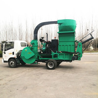 Machine à ensiler et à emballer le foin, autopropulsée, montée sur camion, à moteur diesel, pour ensilage de maïs et paille, avec fonction de broyage et de pétrissage