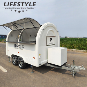 Remolque Food Truck Totalmente equipado Mini BBQ Doner Kebab Pizza Taco Trailer Cocina móvil Churros Hot Dog Coffee Cart para la venta - Product Image 3