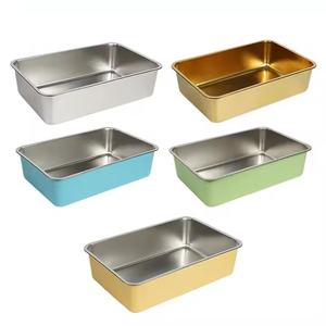 OEM Großhandel Große, vollständig geschlossene Katzen toilette aus Edelstahl Einfache Reinigung Anti-Splash-Toilette Haustier bedarf Desodor ierungs funktion - Product Image 5