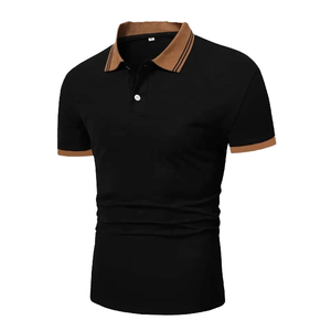 Wholesale Men's Anti-Wrinkle Comfortable 100% Cotton <b>Blank</b> for Short Sleeve T-Shirts New Summer Styles Casual Knitted 220g - Product Image 3