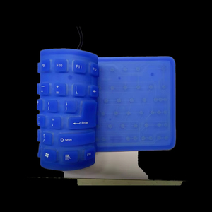 Bàn phím linh hoạt silicon chống nước có thể gập lại 85 phím là bàn phím silicon im lặng và di động cho công việc Quà Tặng - Product Image 4
