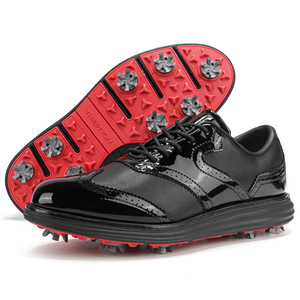Chaussures <span class=keywords><strong>de</strong></span> <span class=keywords><strong>golf</strong></span> <span class=keywords><strong>vintage</strong></span> K17 à crampons pour hommes, en cuir imperméable, baskets <span class=keywords><strong>de</strong></span> <span class=keywords><strong>golf</strong></span> professionnelles antidérapantes pour l'extérieur - Product Image 4