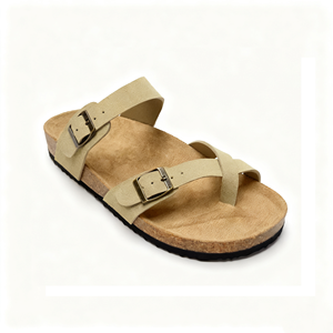 Nuevas Sandalias de Corcho con Doble Hebilla para Hombre y Mujer Verano 2024, Cómodas para Exteriores y de Cuero - Product Image 6