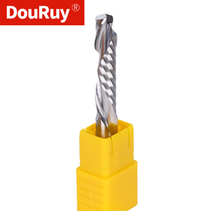 Douruy nén phay cắt đồ gỗ lên & xuống cắt <span class=keywords><strong>1</strong></span> sáo xoắn ốc Carbide phay công cụ <span class=keywords><strong>CNC</strong></span> <span class=keywords><strong>Router</strong></span> gỗ End Mill Cutter bit - Product Image 4