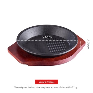 Commercial Cast Iron Teppanyaki <strong>Grill</strong> <strong>Pan</strong> for Restaurant Kitchen Baking &amp; <strong>Frying</strong> - Product Image 6
