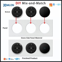 Interruptores de Pared Inteligentes con Wifi, Estándar Europeo Moderno, Enchufes de 16A, Panel de Control Inteligente para el Hogar, Módulo de Interruptor, Proveedor