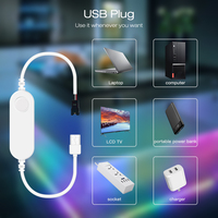 GLEDOPTO pengontrol lampu Digital tipe C, kontroler lampu Digital 3A WLED WIFI 5V/24V dengan Remote Control dan garansi 3 tahun untuk lampu LED