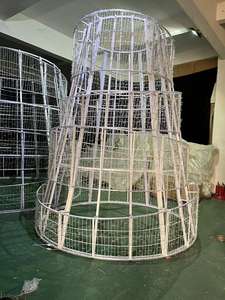 Décoration lumineuse de Noël en plein air <span class=keywords><strong>Bottes</strong></span> de Père Noël Motif de fantaisie Lumière LED Décoration - Product Image 5