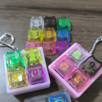 Various Colors Cat Head Shape Blank Keycaps Mx Cross 9.3mm PC Material Mechanical Keyboard Keycaps