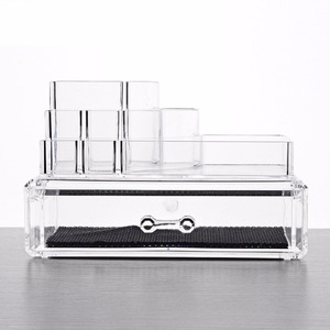 Profesional personalizado barato <span class=keywords><strong>de</strong></span> plástico vacía organizador <span class=keywords><strong>de</strong></span> maquillaje <span class=keywords><strong>de</strong></span> acrílico <span class=keywords><strong>caja</strong></span> <span class=keywords><strong>de</strong></span> venta al por mayor - Product Image 1
