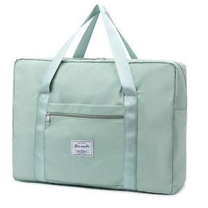 Ensemble de sacs de voyage unisexe à fermeture éclair en nylon léger, motif quadrillé, grande capacité, design élégant et tendance - Product Image 1