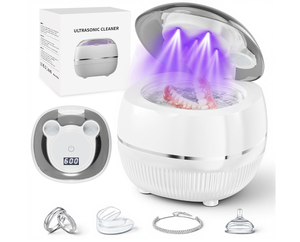 Nettoyeur à ultrasons direct usine pour aligneurs et bijoux, machine de nettoyage dentaire haute fréquence 48 kHz pour appareils de rétention et prothèses dentaires - Product Image 6