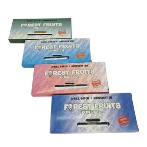 กล่องบรรจุภัณฑ์ช็อกโกแลตสตรอว์เบอร์รี กระดาษอาร์ตพิมพ์ลายเห็ดสุดหรู หนา 18 ปอนด์ สำหรับช็อกโกแลตแท่ง 3.5 กรัม - Product Image 1