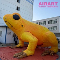 Animaux gonflables LED colorés, grenouille gonflable pour événement thématique de parc