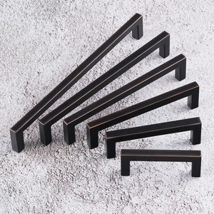 Xử Lý Đồ Nội Thất Tủ Kéo Xử Lý Ngăn Kéo Kéo Vuông T Bar Vàng Chải <span class=keywords><strong>Nickel</strong></span> Bếp Tủ Xử Lý - Product Image 2