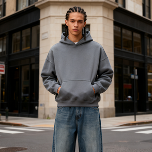 TKAN355 Felpe con Cappuccio Personalizzate da Uomo Oversize Invernali in Pile Vuote con Ricamo Stampa Streetwear per Coppie Felpe Pesanti in Cotone - Product Image 1