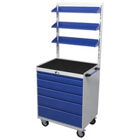 Acier Commercial Meubles Voiture Atelier Jardin Armoire à Outils organisateur boîte lourde charge tiroir roue de chariot K-10110R