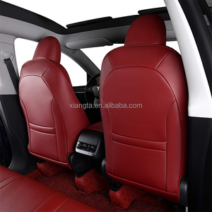 XIANGTA Sports Design Original housses de siège de voiture en cuir Nappa protecteur <span class=keywords><strong>Logo</strong></span> personnalisé pour <span class=keywords><strong>Tesla</strong></span> modèle Y 3 2017-2023 coussin de siège - Product Image 3
