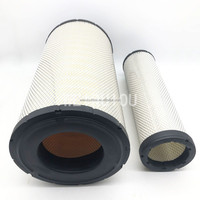 Élément de cartouche de filtre à air de moteur d'excavatrice 1063973 1063969 P533882 AF25262 AF25263