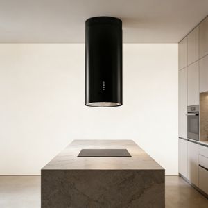 <span class=keywords><strong>Hotte</strong></span> de cuisine îlot ronde en cuivre noire 220V pour hôtel et usage domestique, appareil de cuisine - Product Image 1