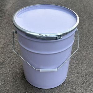 Tinplate Metal Paint <b>Bucket</b> 10L <b>20L</b> Cylinder With Pull Ring Lid For Chemical Storage - Product Image 3