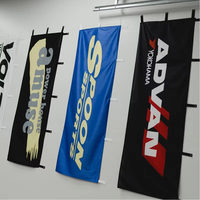 Banderoles Publicitaires, Drapeaux Verticaux à Lame, Oriflammes, Drapeaux de Promotion pour Événements, Banderas 180x60cm, Drapeaux Nobori