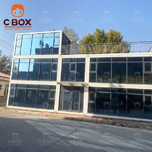 Cbox Casa Contenedor Móvil Personalizable con Cortina de Vidrio, Paquete Plano, Transpirable, para Oficina, Dormitorio de Trabajadores, Hotel, Campamento - Product Image 3