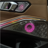 Pour BMW Série 3 G20 G28 2020-2025 – Kit de 4 caches lumineux pour éclairage d'ambiance des tweeters de porte avant