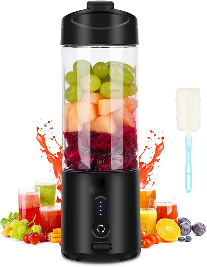 Ligkevan elektrischer Fresh Fruit Smoothies-Mixer USB wiederaufladbarer Becher persönliche Flasche Mini-Mixer Saft tragbarer Entsafter Mixer