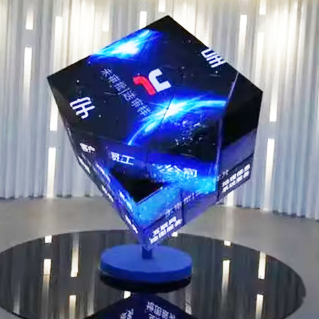 3D LED Display P2.5/P3/P3.91/P4 Magic Box Cube Led Screen 4 Sided 5 Customization Super Market Indoor Touchscreen Full Colors